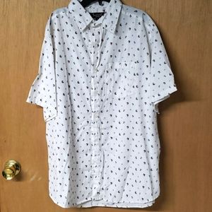 Boys Button Down shirt with Sailboats